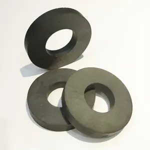 Large Grade Y30 Ceramic Magnets Square Round Ceramic 5 & 8 Ferrite Ring Magnet For Science Experiment