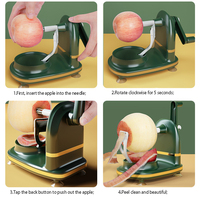 Keukenaccessoires Multifunctionele Plastic Snelle Handmatige Draaiende Appel Schiller Snijder Ontpitter Machine