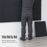 Feuille de mousse insonorisante en rouleau pour isolation acoustique, idéale pour salles de streaming et revêtement mural