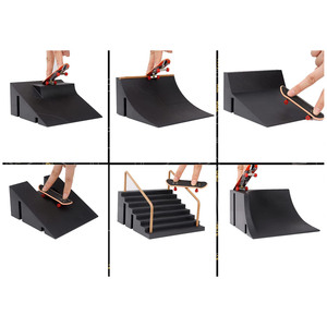 Kit de rampe <span class=keywords><strong>pour</strong></span> fingerboard, assemblage DIY, <span class=keywords><strong>mini</strong></span> <span class=keywords><strong>skatepark</strong></span>, parc d'entraînement 6 pièces <span class=keywords><strong>pour</strong></span> enfants - Product Image 5