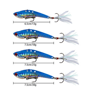Luya paillettes lure VIB metallo di gran lunga ghisa piume di <span class=keywords><strong>mare</strong></span> d'acqua dolce <span class=keywords><strong>pesca</strong></span> cabina di guida bass richiamo di <span class=keywords><strong>pesca</strong></span> - Product Image 5