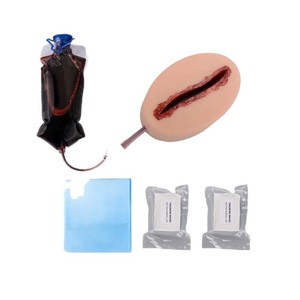 Módulo de Maniquí con Herida de Laceración Realista DARHMMY para Entrenamiento Médico, Simulación de Sangrado, PVC, Práctica de Primeros Auxilios - Product Image 1