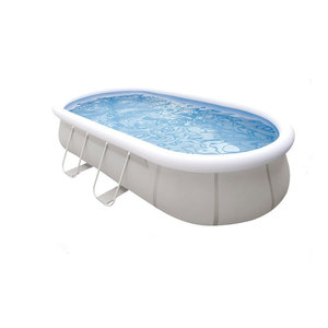 <span class=keywords><strong>Piscine</strong></span> à cadre en acier ovale grise <span class=keywords><strong>piscine</strong></span> de jardin grand jardin extérieur pliant <span class=keywords><strong>piscine</strong></span> gonflable en plastique Pvc pour enfants adultes - Product Image 2