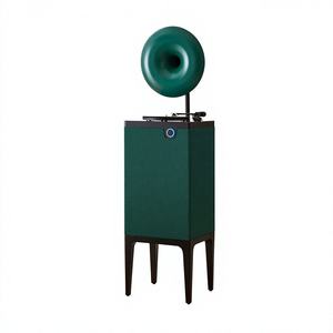 Caixa de Som Gramofônica Moderna de Luxo com Tela de Exibição e Controle Remoto para Sala de Estar C-H2 Estéreo Retro de Canal Duplo - Product Image 4