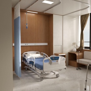 Tenda Ospedaliera, <span class=keywords><strong>Binario</strong></span> per <span class=keywords><strong>Tende</strong></span>, <span class=keywords><strong>Binario</strong></span> per Infusione Endovenosa, Asta Portaflebo in Alluminio, Pannello di Protezione a Parete - Product Image 4