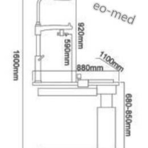 Unidad de Refracción Oftálmica Combinada con Mesa de Optometría y Silla, Modelo C-200A, de China - Product Image 2