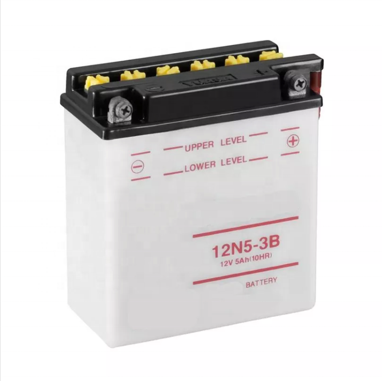 Сухая батарея для мотоцикла 12N5-3B 12 В 5 Ач 120*62*130 мм Оригинальные качественные батареи