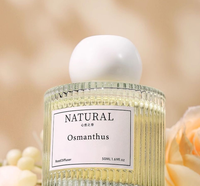 Diffuseur de roseau de parfum Gardenia en verre haut de gamme avec huile essentielle sans phtalate Aromathérapie écologique Décoration de la maison
