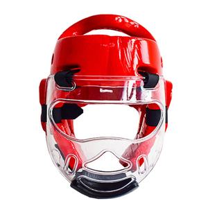 Protection de tête et visière de karaté pour enfants et adultes, personnalisable, vente en gros directe d'usine Hebei DUAL SPORT, casque de boxe MMA arts martiaux - Product Image 2