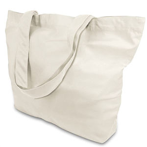 Sac de pochette fourre-tout en coton biologique robuste de 10 oz Logo personnalisé Sacs à provisions 100% coton avec motif de lettres - Product Image 5