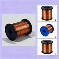 Alambre de Cobre Plano Esmaltado de Poliuretano de 1.6mmx0.9mm, Alta Conductividad, Resistencia a la Temperatura de 200°C, para Calefacción Industrial y Automotriz
