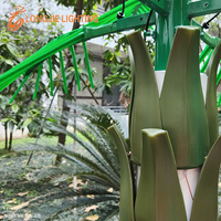 Palmiers artificiels géants personnalisés à haute luminosité H:3m, éclairage décoratif LED extérieur, palmier artificiel en cocotier