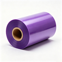 Ruban de transfert thermique violet Haoxuan 80 mm x 300 m, ruban d'impression couleur étroit pour étiquettes, emballages, étiquettes et marquage