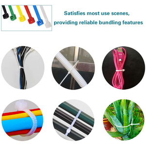 Attaches de câble fines autobloquantes en nylon 66 multicolores 3,6*200 mm, difficiles à casser - Product Image 5