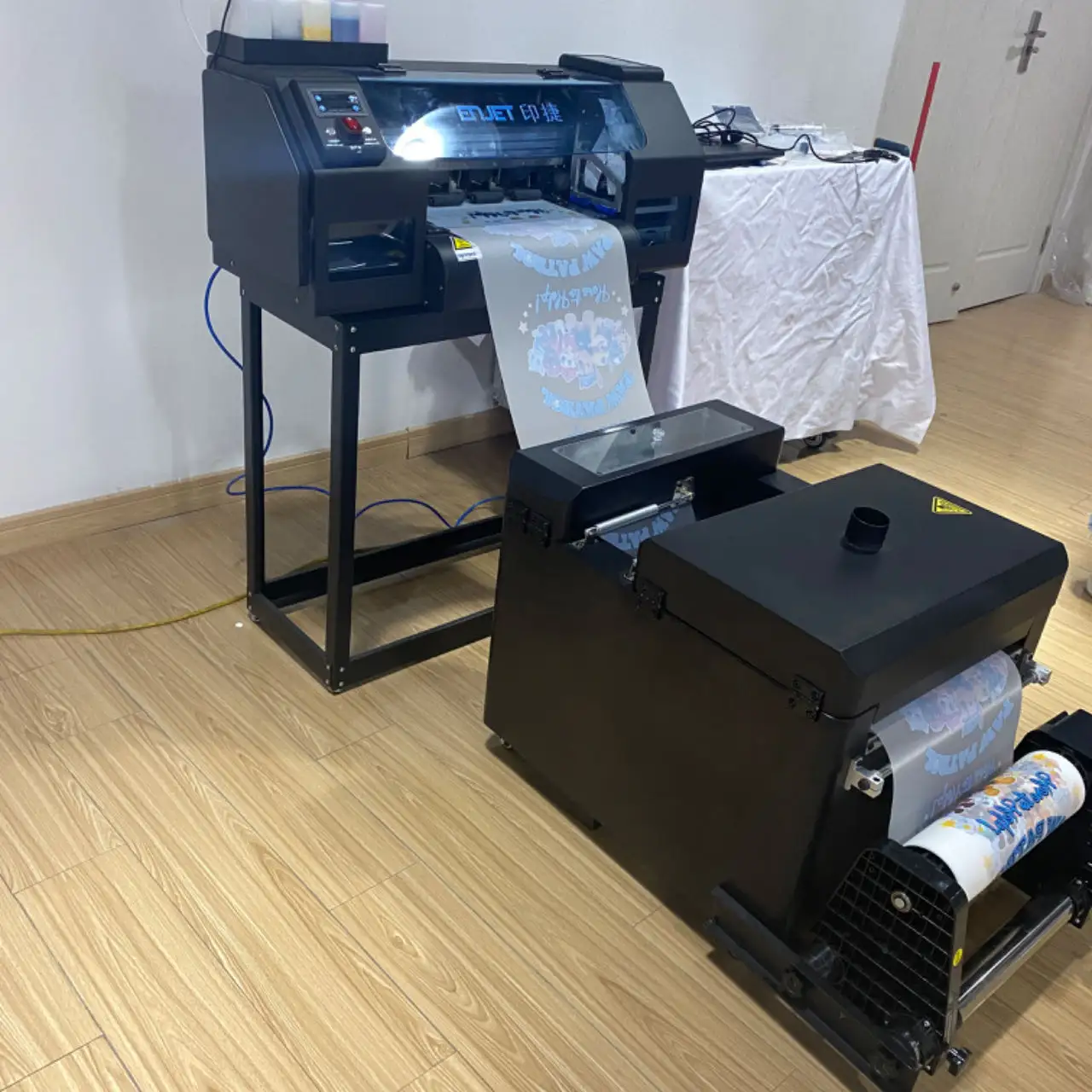 Klein Formaat Textiel Voor Elke Stof Printer 30 Cm Breedte Eenvoudig Te Bedienen A3 Witte Inkt Machine Dtf Printer