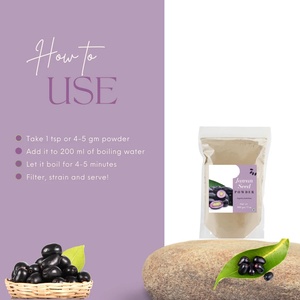 OEMプライベートラベルEugenia Jambolanaサプリメント<span class=keywords><strong>Jamun</strong></span>シードパウダー - Product Image 2