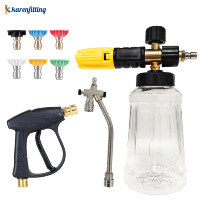 Botol Semprot Busa Pembersih Mobil Multi-Warna Berkualitas Tinggi, Transparan, Snow Foam Cannon PA Foam Lance