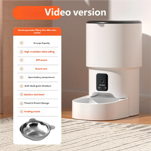 Comedero automático para gatos y perros, dispensador de comida inteligente con temporizador y control de cantidad, alimentador con control remoto por Wifi. - Product Image 5