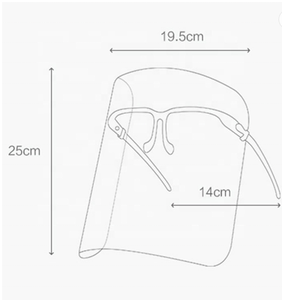 Face Shield gafas transparentes tipo máscara protectora - Product Image 5