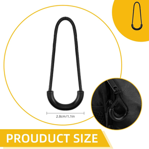 Tirettes de <span class=keywords><strong>fermeture</strong></span> éclair en nylon en forme de U, cordons d'extension et étiquettes de <span class=keywords><strong>remplacement</strong></span> pour sacs à dos, vestes, bagages, tentes et accessoires vestimentaires - Product Image 6