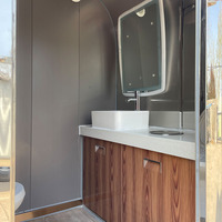 Toilettes de luxe Remorque Miroir Toilettes mobiles Toilettes mobiles Remorque Toilettes portables