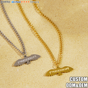 Collar con Colgante de Águila y <span class=keywords><strong>Paloma</strong></span> de Acero Inoxidable, Joyería de Moda Unisex, Cadena Larga Estilo Hip Hop, Resistente al Agua, Ideal para Regalo - Product Image 1