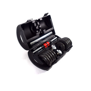 Thiết bị tập thể dục 20kg 30kg sơn đen miễn phí có thể điều chỉnh quả tạ Barbell đặt Trọng lượng nâng tập thể dục - Product Image 1