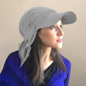 Gorra de Béisbol con Hijab Pre-Atado para Mujeres Musulmanas, Visera Protectora Solar, Transpirable, para Playa, Verano, con Lazo Ajustable, para Uso Diario en Ramadán - Product Image 4