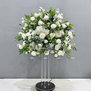 Simulation colorée personnalisée artificielle en gros soie plante fond floral décoration fleur art mural - Product Image 1