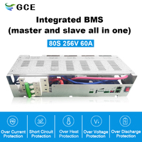 Servicio OEM ODM de Fábrica GCE, BMS Integrado de Alto Voltaje 80S 256V 60A para Sistema de Almacenamiento de Energía con Batería LiFePO4, UPS, Solar ESS