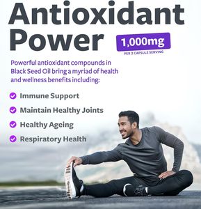 Cápsulas de Aceite de Comino Negro y Vitamina E para la Salud de la Piel, 120 Cápsulas de Aceite de Orégano Prensado en Frío, Aceite de Semilla Negra Orgánico Nigella Sativa en Cápsulas Blandas - Product Image 4