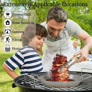 Barbecue a Carbone Stile Americano Chenyi in Acciaio Inox 304 con Spiedini Verticali, Nuovo Design con 3 Griglie Staccabili, Facile da Pulire - Product Image 2