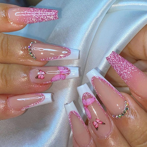 Long carré rose argent paillettes <span class=keywords><strong>ongles</strong></span> <span class=keywords><strong>pas</strong></span> <span class=keywords><strong>cher</strong></span> <span class=keywords><strong>gel</strong></span> doux pointe des <span class=keywords><strong>ongles</strong></span> presse sur français fausse presse sur les <span class=keywords><strong>ongles</strong></span> - Product Image 6
