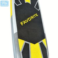 SUP plat de 427 cm portable avec une grande aileron centrale, pont antidérapant en EVA plat pour toutes les utilisations sur lac, directement de l'usine Lumark