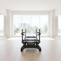 GELILAI Source Factory Appareil de Pilates Reformer en aluminium réglable et durable, capacité 180 kg