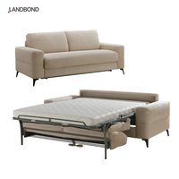 Sofá Cama Convertible Moderno de Tela de 2 a 3 Plazas con Colchón, Diseño Extensible y Plegable para Sala de Estar o Apartamento