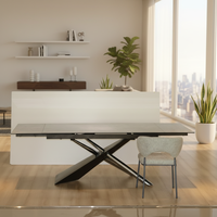 Chaises de salle à manger en tissu écologiques minimalistes modernes nordiques, revêtement en lin, dossier, pieds en métal, maison, bureau, entrepôt, parc