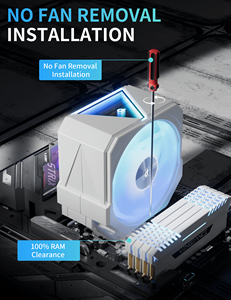 Quạt làm mát <span class=keywords><strong>CPU</strong></span> upHere, tản nhiệt tháp khí cho PC chơi game, tản nhiệt mạnh mẽ cho <span class=keywords><strong>CPU</strong></span> Intel & AMD - Product Image 6