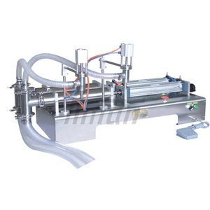 2 Head Semi Automatic Liquid Filling Machine Juice Viscous Liquid Alcohol Water Oil 220V 1 Year Warranty Easy to Operate - Product Image 1