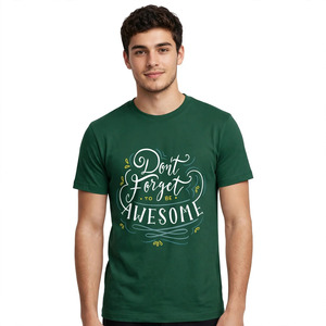 T-shirt en coton 100% imprimé sur mesure, coupe classique, col rond, tricoté, confortable, pour homme, tendance, saison estivale, fabriqué au Bangladesh. - Product Image 5