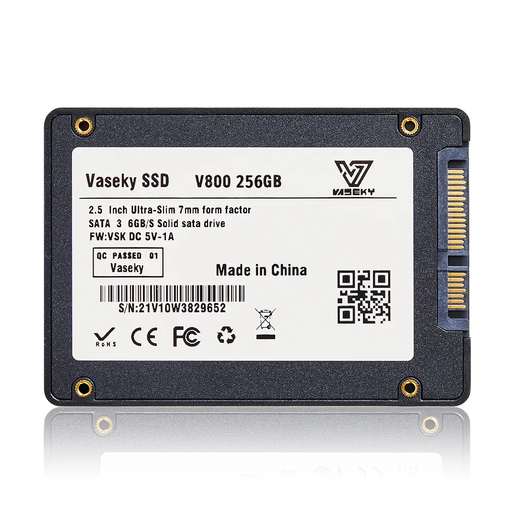 Vaseky hard drive, 256g sata 2.5 inci solid-state drive ssd sata3 256GB untuk desktop laptop