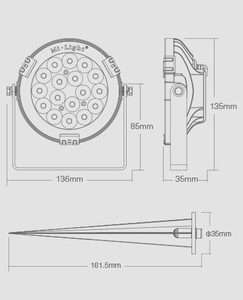 <span class=keywords><strong>Miboxer</strong></span> <span class=keywords><strong>milight</strong></span> 9W RGB+CCT DC24V FUTC01 - Product Image 2
