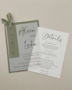 Plantilla de invitación de boda de arco minimalista moderno DIY conjunto imprimible en blanco y negro con Rsvp hecho de papel de alta calidad - Product Image 4