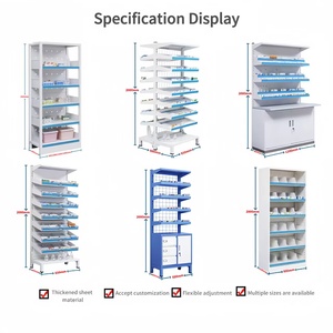 Étagères de <span class=keywords><strong>pharmacie</strong></span> de médecine durables en métal <span class=keywords><strong>armoire</strong></span> à <span class=keywords><strong>pharmacie</strong></span> ouverte pour l'hôpital, service de consultation externe, clinique, site expérimental - Product Image 6
