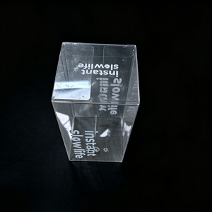 Custom Clear Frosted Small Recycled <b>PET</b> Plastic Boxes for Coffee - Product Image 4