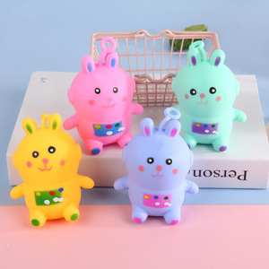 Jouet à presser populaire en caoutchouc souple TPR Lapin Spatial, mignon, anti-stress, à pincer et à farcir, pour les 5-7 ans - Product Image 1
