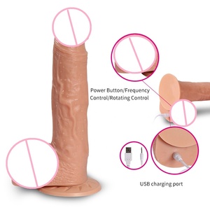 Pene vibrador retráctil realista para mujer, <span class=keywords><strong>succionador</strong></span> <span class=keywords><strong>de</strong></span> empuje artificial, consolador para pene, Juguetes sexuales - Product Image 3