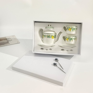 Service à thé en porcelaine osseuse à motif citron européen promotionnel à bas prix - Product Image 3