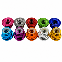 Écrou à bride autobloquant en nylon M2 3 4 5 6, fond gaufré, pièces métalliques en aluminium personnalisées OEM, usinage CNC, brochage, formage rapide