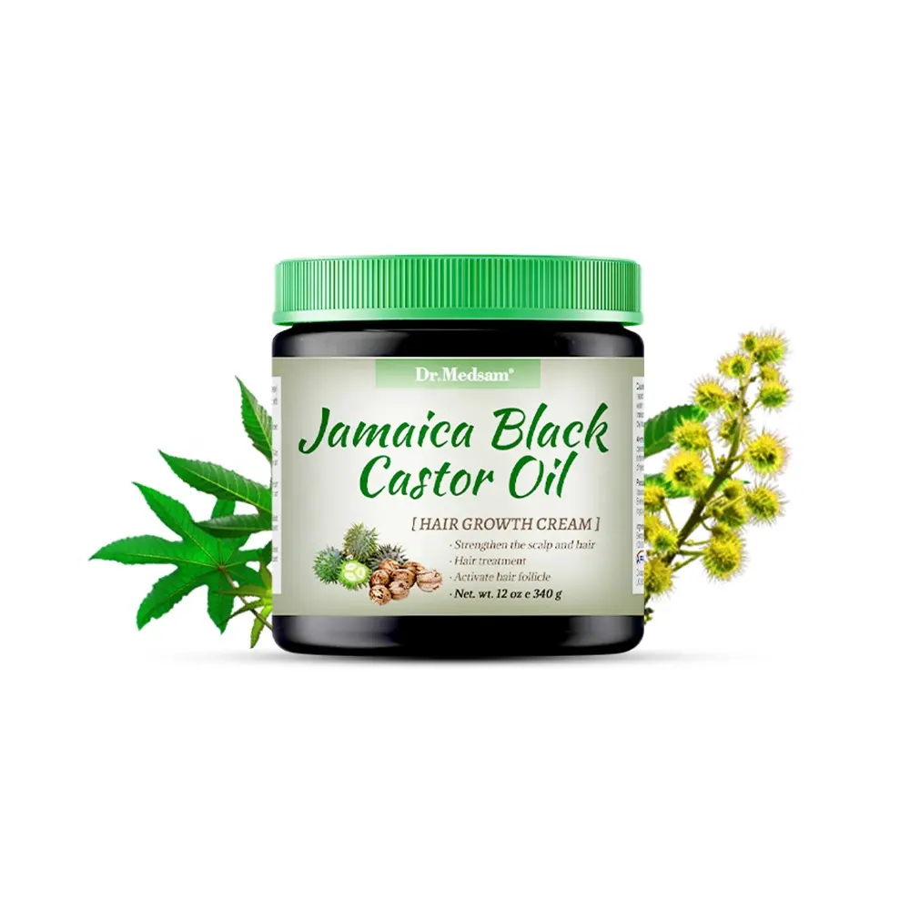Produk perawatan rambut Jamaica minyak roda hitam, minyak perawatan rambut Label pribadi untuk Serum pertumbuhan rambut botak